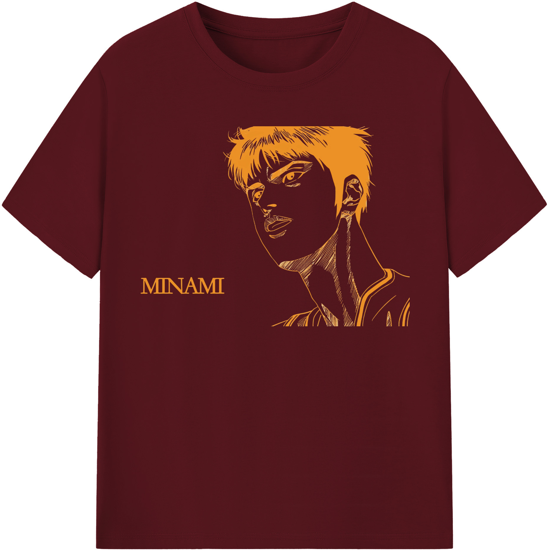 SLAM DUNK／スラムダンク 綿100％半袖Tシャツ（フロントプリント）